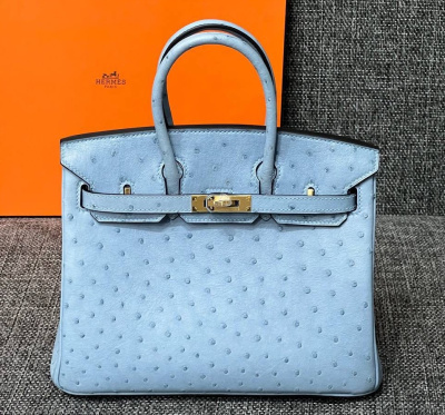 СУМКА HERMES BIRKIN 25 OSTRICH MYKONOS GOLD HARDWARE