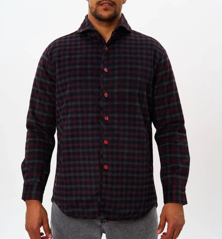 МУЖСКАЯ РУБАШКА УТЕПЛЕННАЯ KITON 