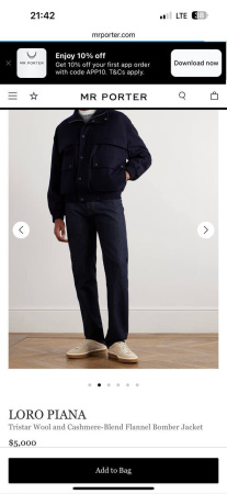 МУЖСКАЯ КУРТКА LORO PIANA  73383 детальное фото товара