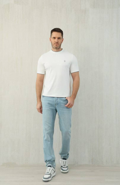 МУЖСКАЯ ФУТБОЛКА BRUNELLO CUCINELLI  75618 фото анонса