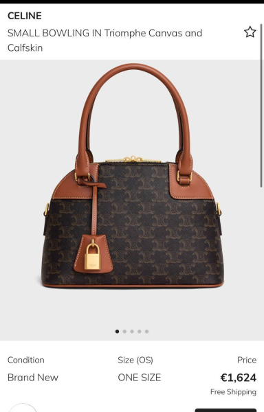 СУМКА CELINE BOWLING  76544 фото анонса