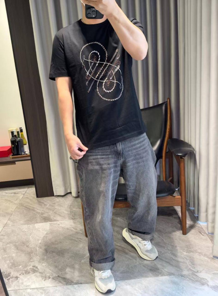 МУЖСКАЯ ФУТБОЛКА HERMES  74975 фото анонса