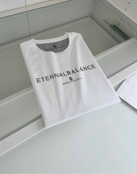 МУЖСКАЯ ФУТБОЛКА BRUNELLO CUCINELLI  73436 фото анонса