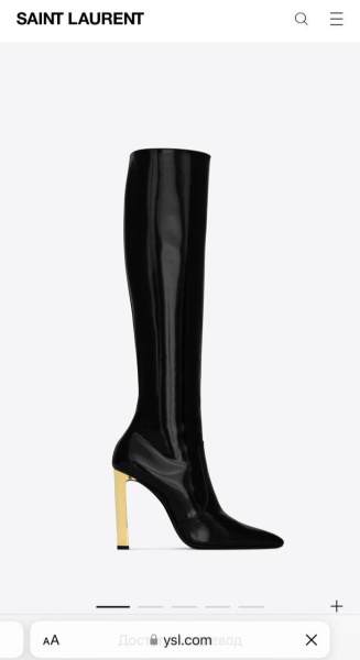 САПОГИ SAINT LAURENT  63038 фото анонса