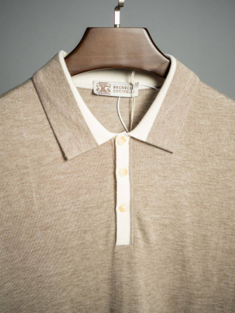 МУЖСКОЕ ПОЛО BRUNELLO CUCINELLI 69997 детальное фото товара