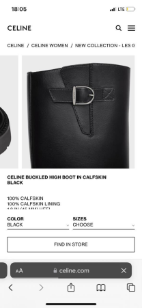 САПОГИ CELINE 52483 детальное фото товара