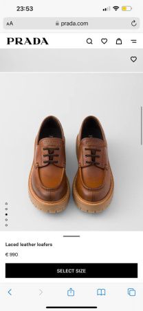 ЛОФЕРЫ PRADA  70605 детальное фото товара