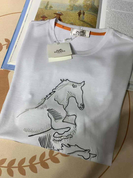 МУЖСКАЯ ФУТБОЛКА HERMES  75171 фото анонса