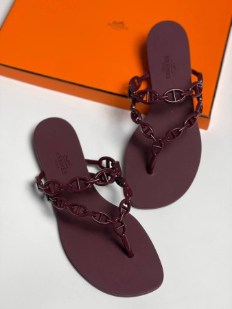 ШЛЕПКИ HERMES  76251 детальное фото товара