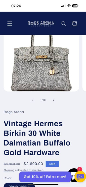 СУМКА HERMES BIRKIN 30  73133 фото анонса