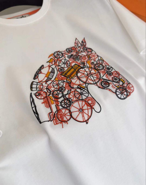 МУЖСКАЯ ФУТБОЛКА HERMES  77371 фото анонса