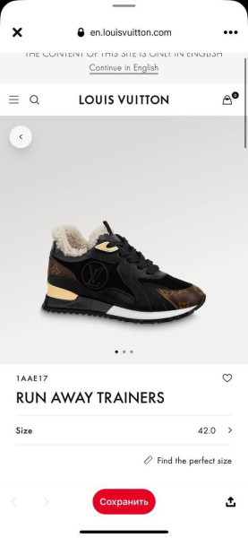 КРОССОВКИ LOUIS VUITTON  55462 фото анонса