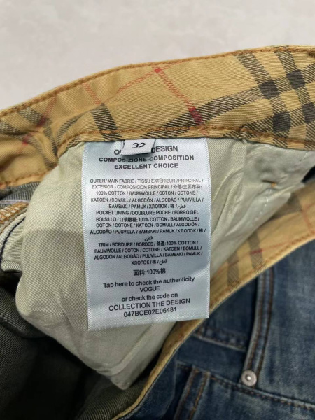 МУЖСКИЕ ДЖИНСЫ BURBERRY  75396 фото анонса