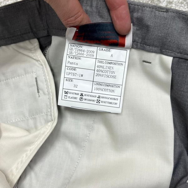 МУЖСКИЕ БРЮКИ LORO PIANA  59192 фото анонса