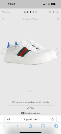 КЕДЫ GUCCI  58159 детальное фото товара