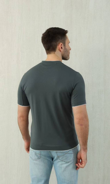 МУЖСКАЯ ФУТБОЛКА BRUNELLO CUCINELLI  75616 фото анонса