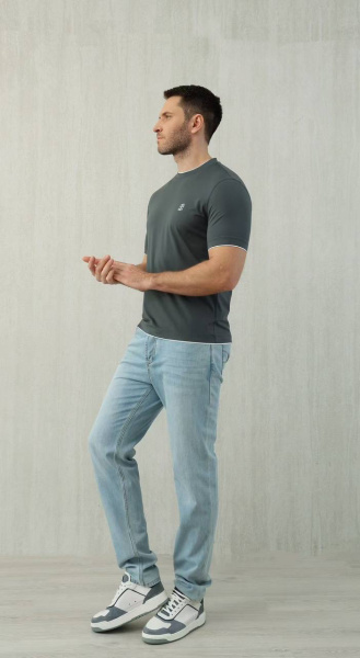 МУЖСКАЯ ФУТБОЛКА BRUNELLO CUCINELLI  75616 фото анонса