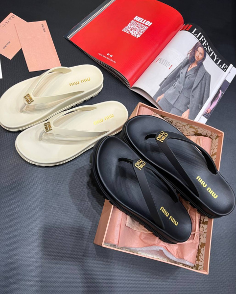 ШЛЕПКИ MIU MIU  69071 фото анонса