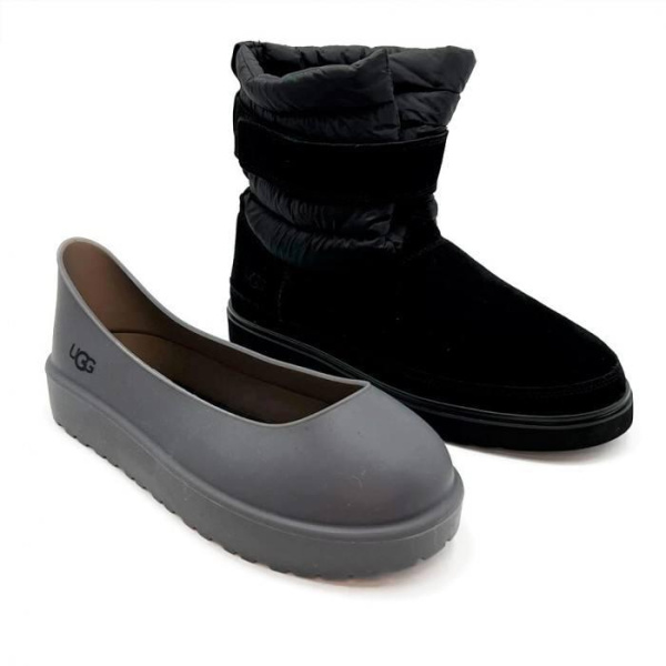 МУЖСКИЕ УГГИ UGG MENS CLASSIC SHORT PULL ON BLACK  72604 фото анонса