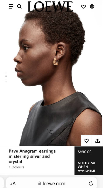 СЕРЬГИ LOEWE 73799 фото анонса