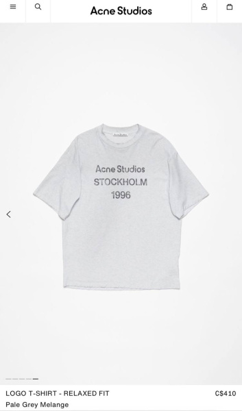 ФУТБОЛКА ACNE STUDIOS  67388 фото анонса