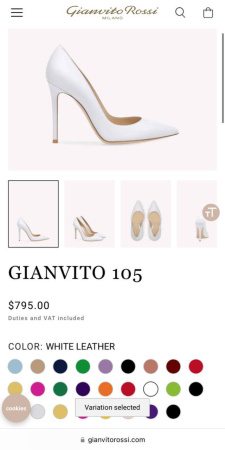 ТУФЛИ GIANVITO ROSSI 46551 детальное фото товара