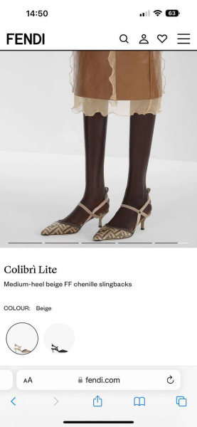 ТУФЛИ FENDI  57198 фото анонса