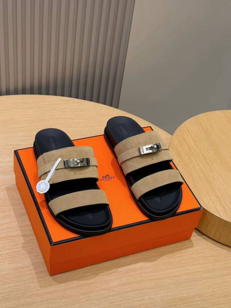 МУЖСКИЕ ШЛЕПКИ HERMES  78125 фото анонса