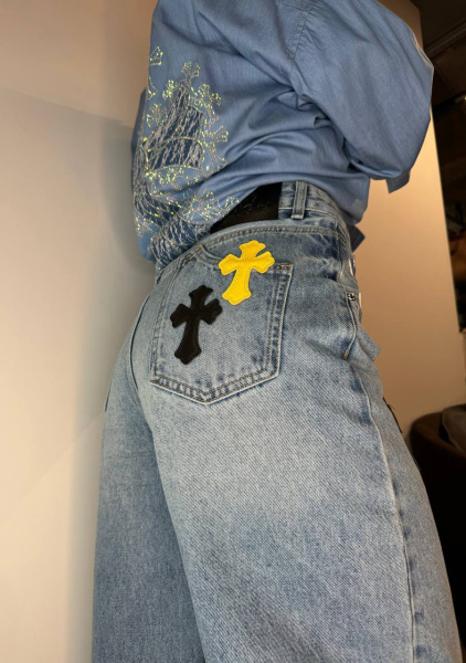 ДЖИНСЫ CHROME HEARTS  76460 фото анонса