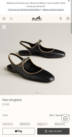 ТУФЛИ HERMES  75817 детальное фото товара