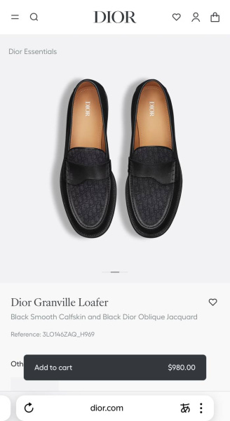 МУЖСКИЕ ЛОФЕРЫ CHRISTIAN DIOR  77489 фото анонса