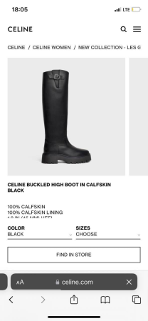 САПОГИ CELINE 52483 детальное фото товара