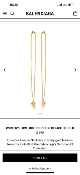ПОДВЕСКА BALENCIAGA 73809 фото анонса