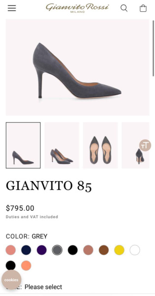 ТУФЛИ GIANVITO ROSSI  64683 фото анонса