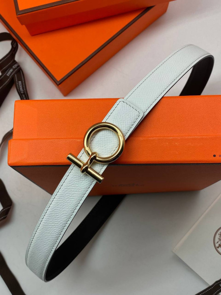 ЖЕНСКИЙ РЕМЕНЬ ДВУХСТОРОННИЙ HERMES  76458 фото анонса