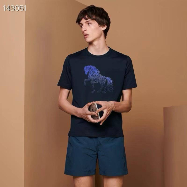 МУЖСКАЯ ФУТБОЛКА HERMES  73686 фото анонса