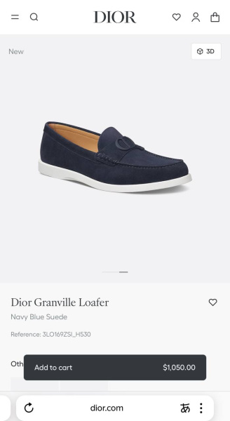 МУЖСКИЕ ЛОФЕРЫ CHRISTIAN DIOR  77487 фото анонса