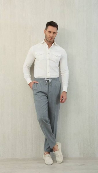 МУЖСКИЕ БРЮКИ BRUNELLO CUCINELLI  73682 фото анонса