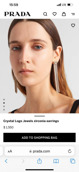 СЕРЬГИ PRADA 73791 фото анонса