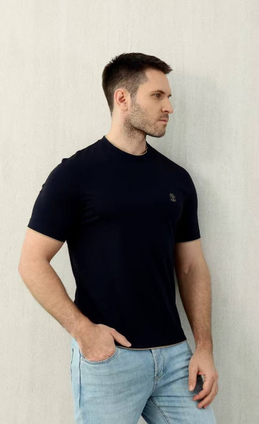 МУЖСКАЯ ФУТБОЛКА BRUNELLO CUCINELLI  75617 фото анонса