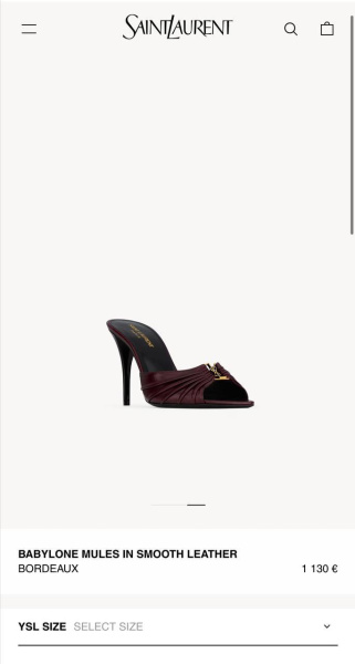 ШЛЕПКИ SAINT LAURENT  75334 фото анонса