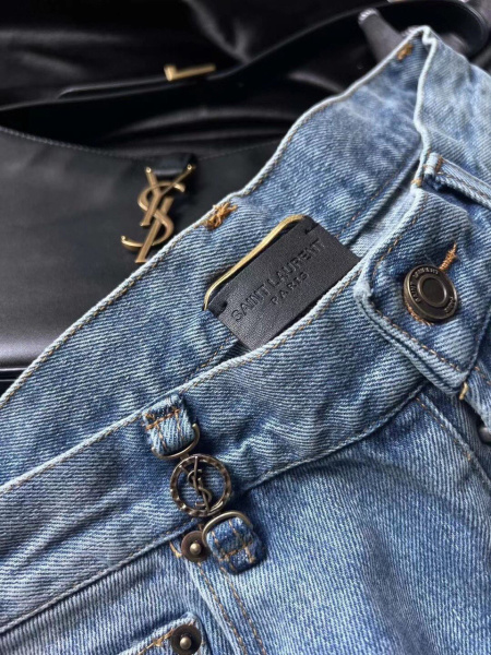 ДЖИНСЫ SAINT LAURENT  61082 фото анонса