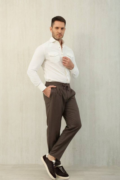 МУЖСКИЕ БРЮКИ BRUNELLO CUCINELLI  73683 фото анонса