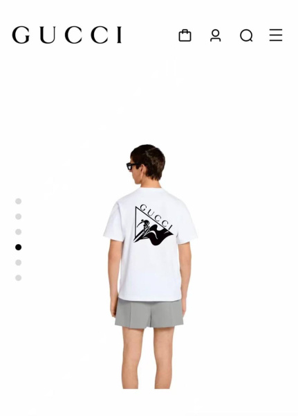 МУЖСКАЯ ФУТБОЛКА GUCCI  75067 фото анонса