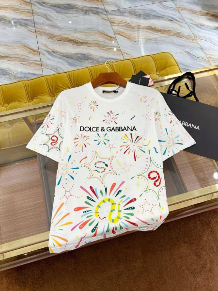 МУЖСКАЯ ФУТБОЛКА DOLCE & GABBANA  77604 фото анонса