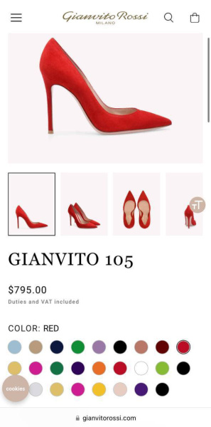 ТУФЛИ GIANVITO ROSSI  64679 фото анонса