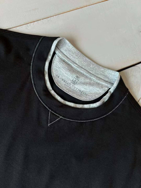 МУЖСКАЯ ФУТБОЛКА BRUNELLO CUCINELLI  73466 фото анонса