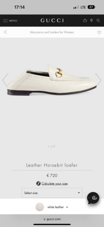 ЛОФЕРЫ GUCCI  55938 детальное фото товара