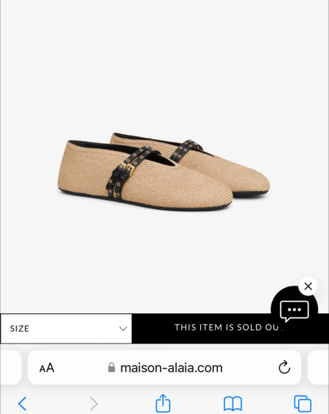 БАЛЕТКИ ALAIA  69499 фото анонса