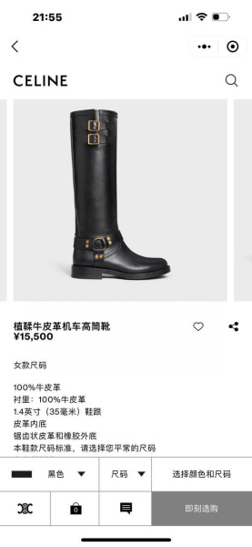 САПОГИ CELINE  62542 фото анонса